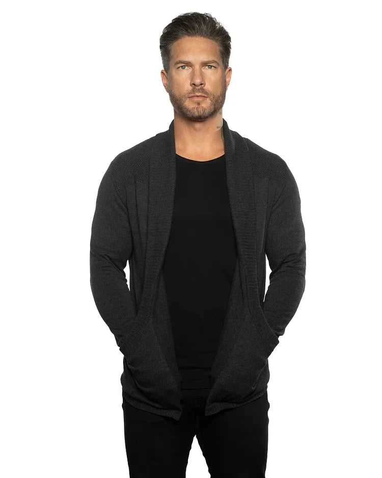 Cardigan Slim Fit Pour Homme - Mode Libre™